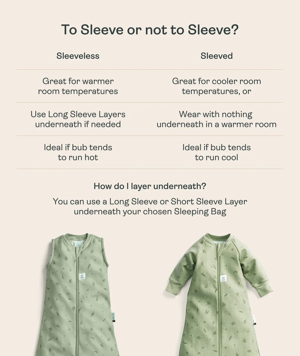 ergoPouch / Jersey Sleeping Bag 2.5 TOG  Sleeveless- Willow 8-24 Months