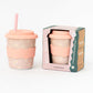 Chino Club / Kids Keep Cup 240ml - Pink Daisy
