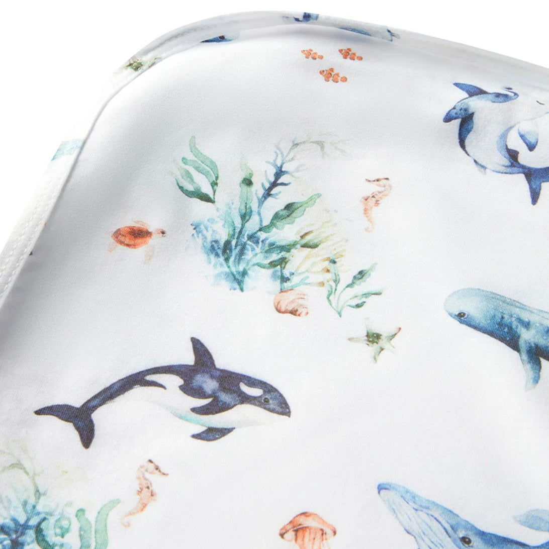 Snuggle Hunny / Jersey Wrap Set - Ocean