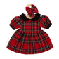 Hopscotch Doll / Doll Clothes - Red Tartan Dress