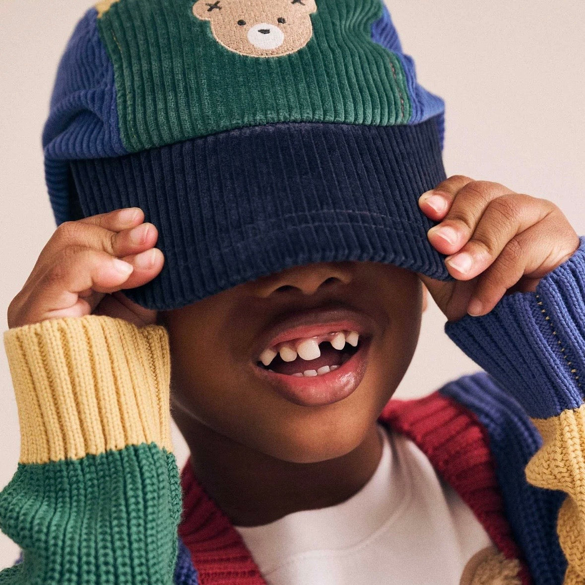 Huxbaby / Colour Block Cord Panel Cap - Boy One Size