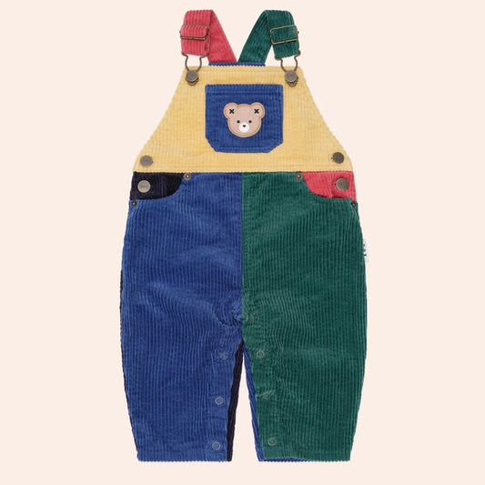Huxbaby / Colour Block Cord Overalls