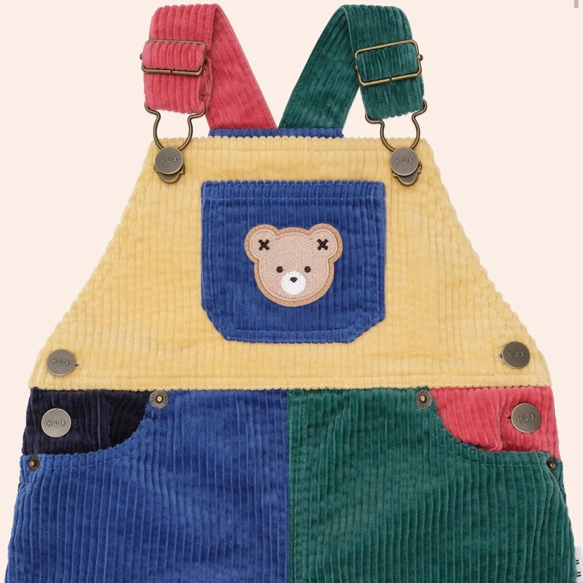 Huxbaby / Colour Block Cord Overalls