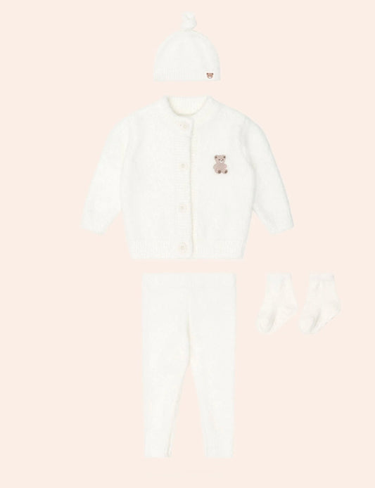 Huxbaby / My First Hux Almond Milk 4pc Boucle Newborn Set