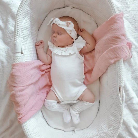 Aster & Oak  / White / Rib Singlet Onesie