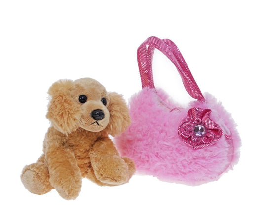 Fancy Pals / Cocker Spaniel in Pink Fluffy Bag