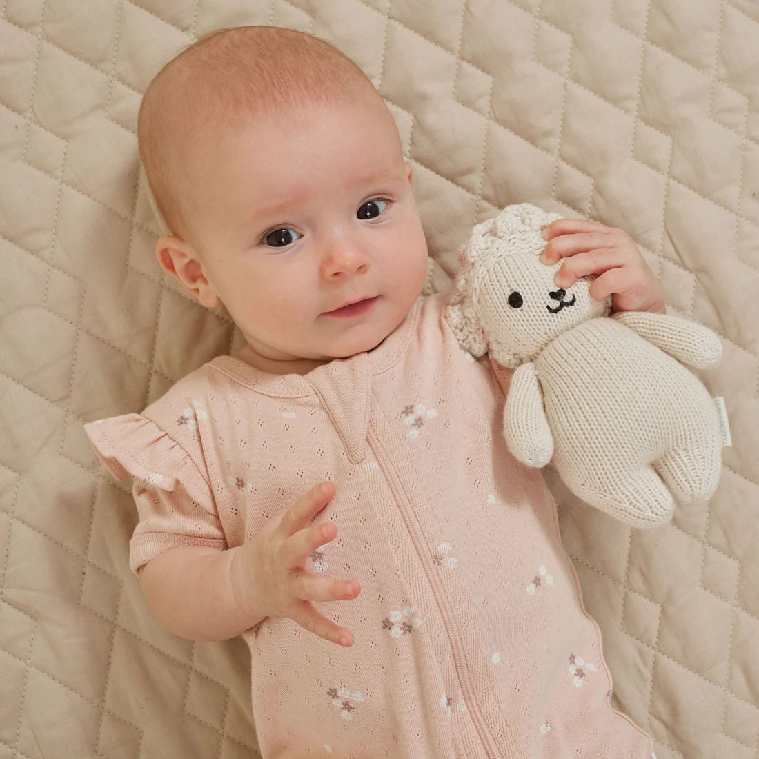 Aster & Oak / Petal Pointelle / Zip Romper