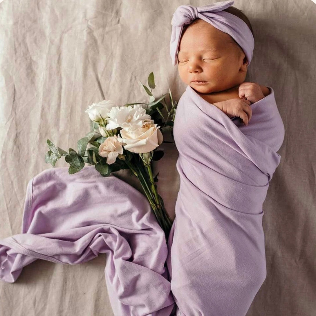 Snuggle Hunny / Jersey Wrap Set - Lilac