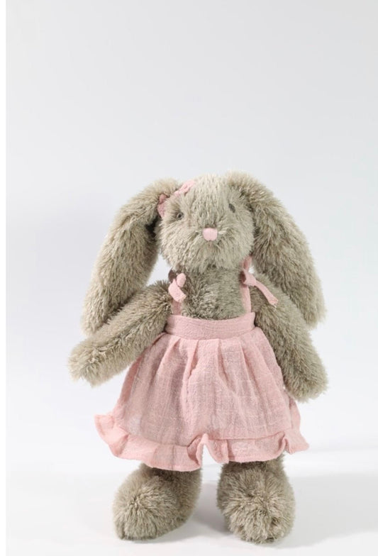 Brown Bunny 30cm - Pink Dress