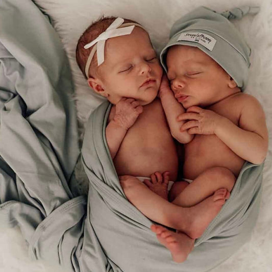 Snuggle Hunny / Jersey Wrap Set - Sage