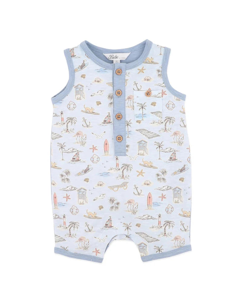 Bebe By Minihaha / Max Print Puppy Romper