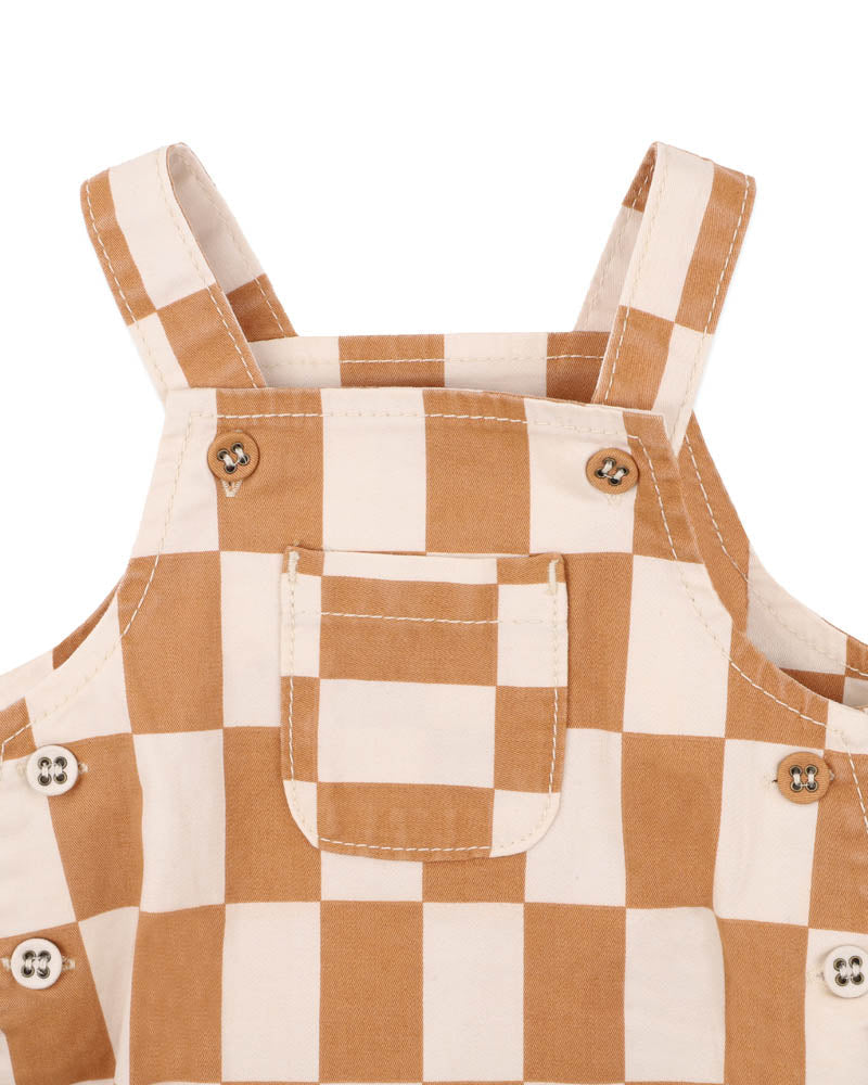 Fox & Finch / Phoenix Checkerboard Overall Bodysuit
