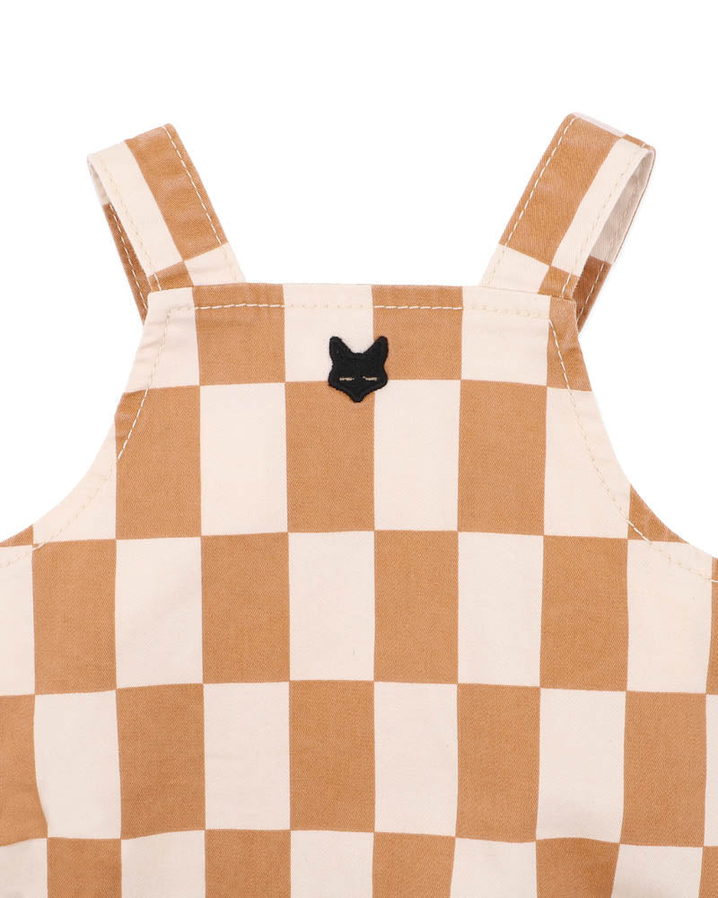 Fox & Finch / Phoenix Checkerboard Overall Bodysuit