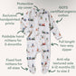 Snuggle Hunny / Snuggle Sleepsuit Zip Footie - Trains