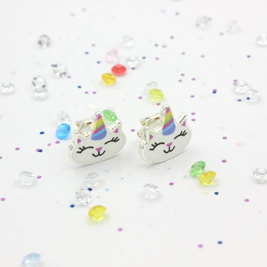 Lauren Hinkley / Caticorn Smile Clip-On Earrings