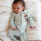 Bebe By Minihaha / Toby LS Zip Stripe Onesie