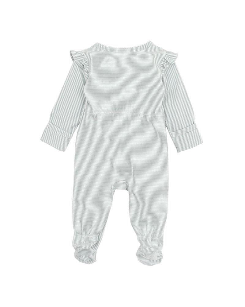 Bebe By Minihaha / Lyla Stripe LS Zip Onesie