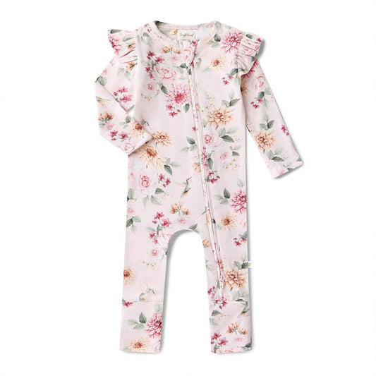 Snuggle Hunny / Snugglesuit Convertible Romper - Birds & Bloom