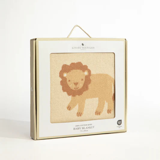 Living Textiles / Jacquard Pram Blanket Wild Safari