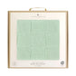 Living Textiles / Cotton Knitted Pram Blanket Checkered Seafoam