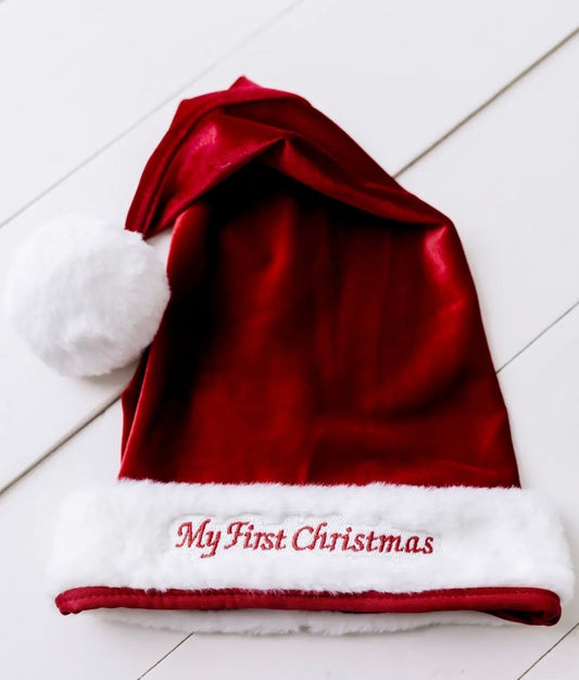 Confetti Kidz / Luxe My 1st Christmas Baby Santa Hat - 0-1 Year