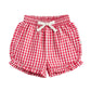 Confetti Kidz / Ruffle Shorts - Red Plaid