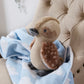 Living Textiles / Cotton Knitted Pram Blanket Cloud Whisper Blue
