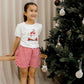 Confetti Kidz / Ruffle Shorts - Red Plaid