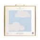 Living Textiles / Cotton Knitted Pram Blanket Cloud Whisper Blue