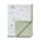 Living Textiles / Organic Jersey Sherpa Pram Blanket Goosey Goosey
