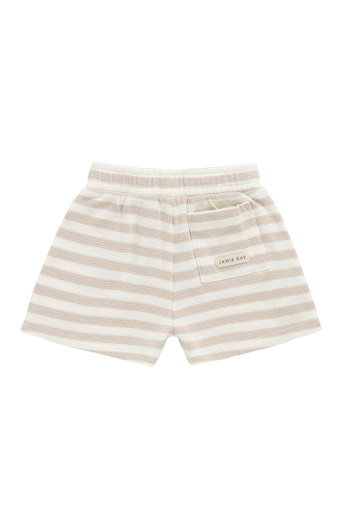 Jamie Kay / Waffle Leith Shorts - Staple Stripe Oat/Cloud