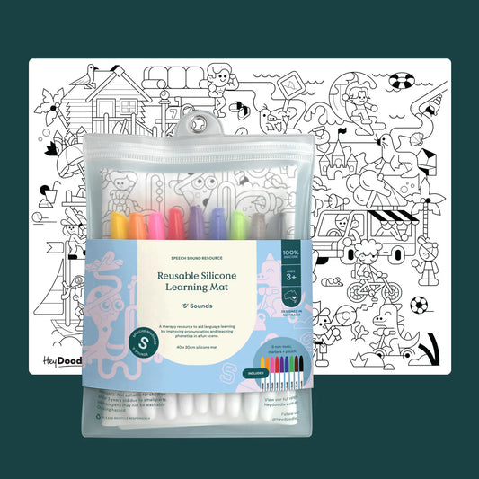 Hey Doodle / Speech Sound "S" Silicone Mat