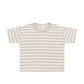 Jamie Kay / Waffle Leith Tee - Staple Stripe Oat/Cloud