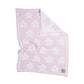 Living Textiles / Chenille Pram Blanket Purple Flower