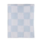 Living Textiles / Chenille Pram Blanket Blue Check