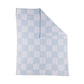 Living Textiles / Chenille Pram Blanket Blue Check