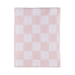 Living Textiles / Chenille Pram Blanket Pink Check