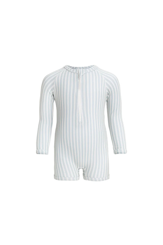 Jamie Kay / Florian Zip Swimsuit - Variegated Stripe Cenote