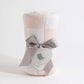 Living Textiles / Chenille Pram Blanket Pink Check