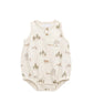 Jamie Kay / Organic Cotton Archie Playsuit - Pine Forest Friends