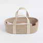 Living Textiles / 100% Cotton Rope Doll Basket - Blush