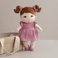 Living Textiles / 100% Cotton Rope Doll Basket - Blush