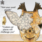 Puzzle Master / Wooden Jigsaw Puzzle - Giraffe 128 Piece