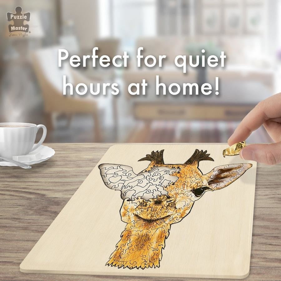 Puzzle Master / Wooden Jigsaw Puzzle - Giraffe 128 Piece