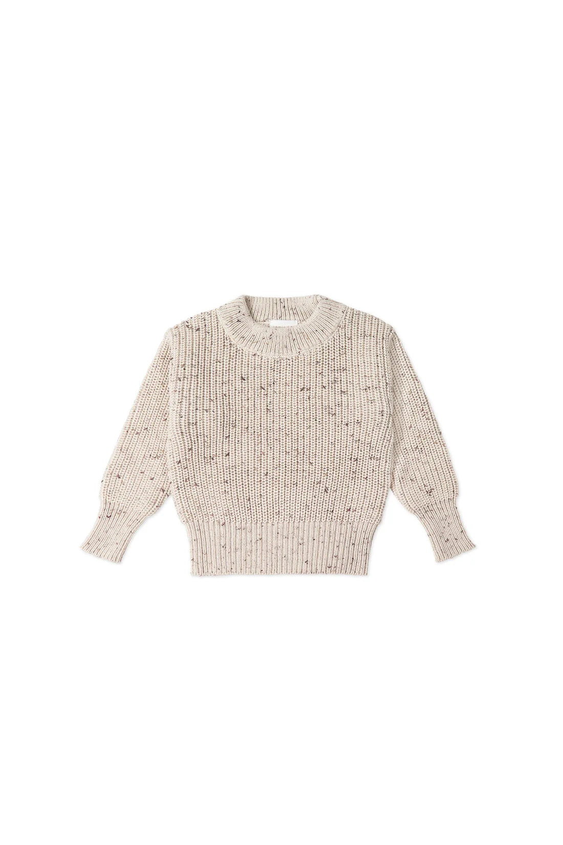 Jamie Kay / Leon Jumper - Oatmeal Balm Wolf Fleck