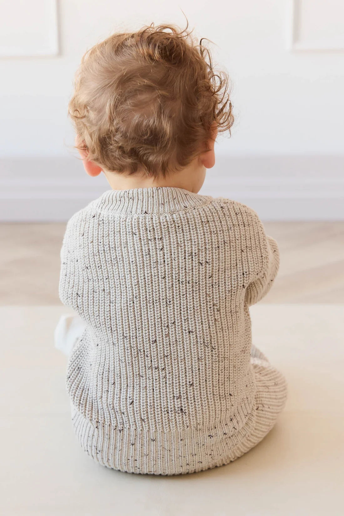 Jamie Kay / Leon Jumper - Oatmeal Balm Wolf Fleck