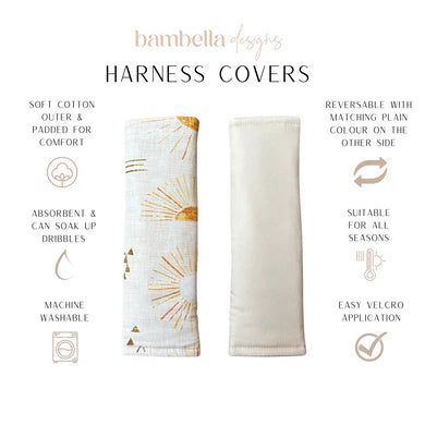 Bambella Designs / Harness Covers - Bohemian Sunshine