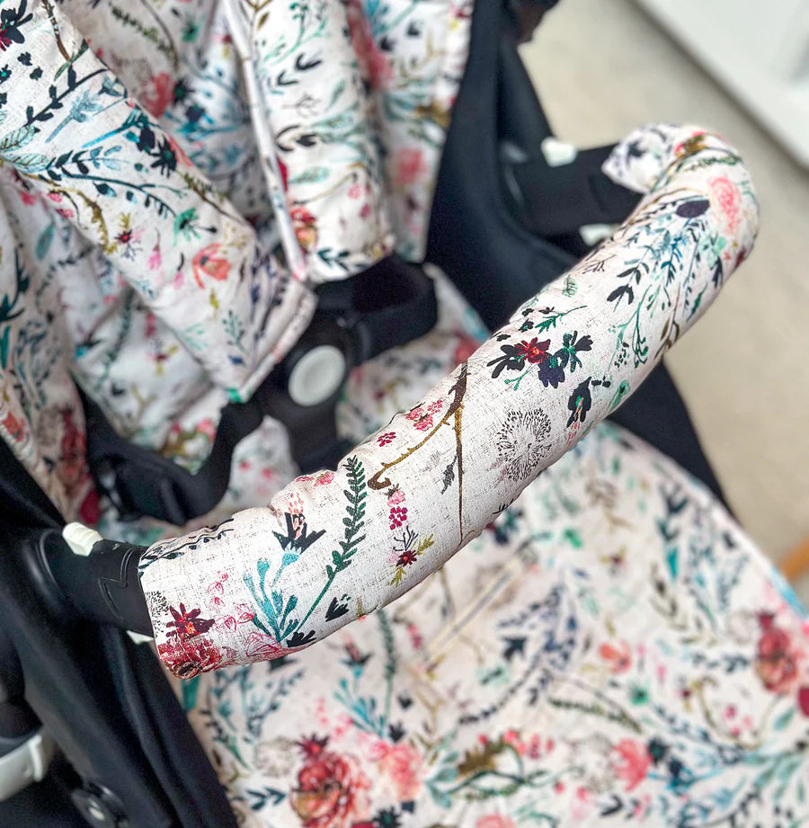 Bambella Designs / Pram Bar Covers - Wildflowers
