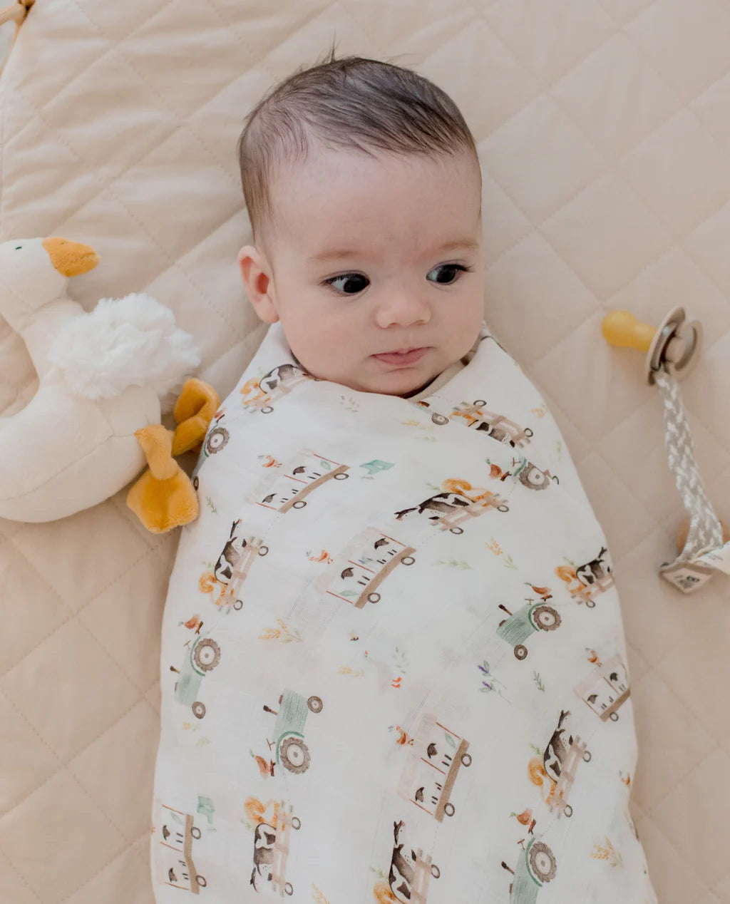 Bambella Designs / Bamboo Cotton Muslin Swaddle