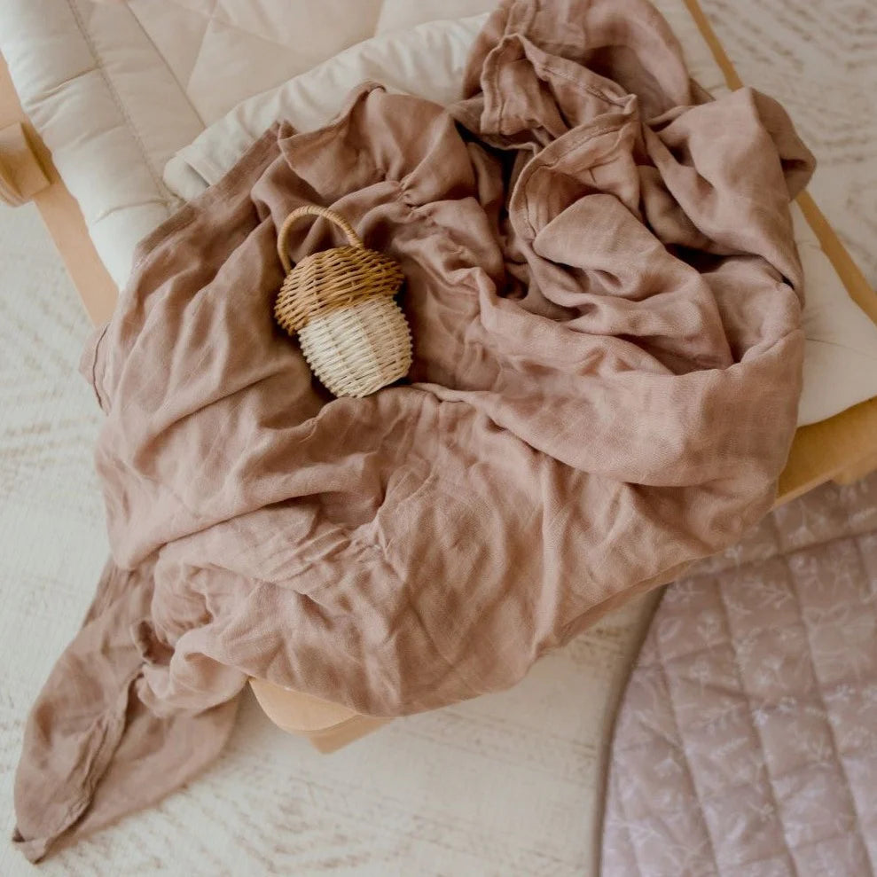 Bambella Designs / Bamboo Cotton Muslin Swaddle